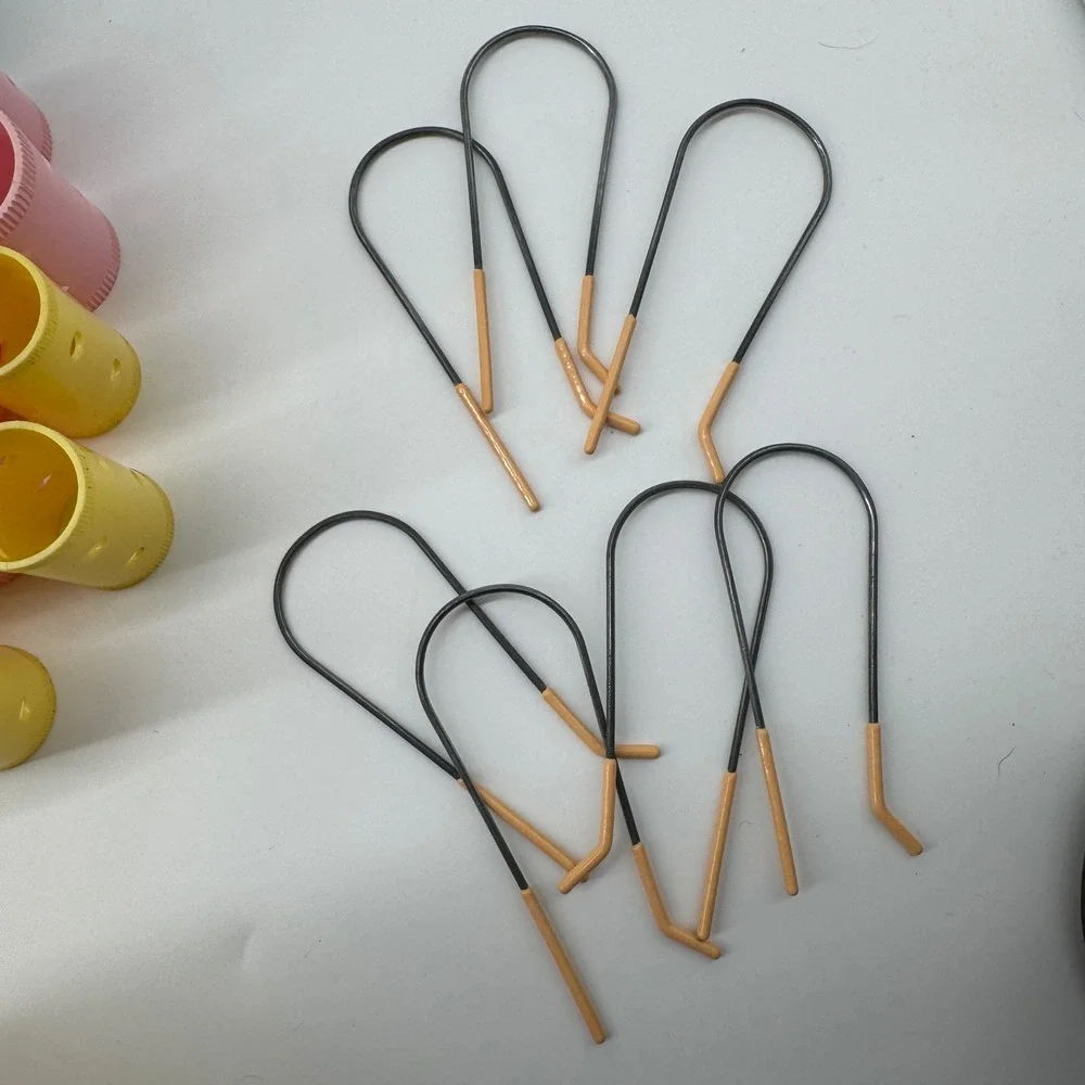 Goody Wil-hold Magnetic Hair Rollers Pins Set Women OS Yellow Green Pink Vintage
